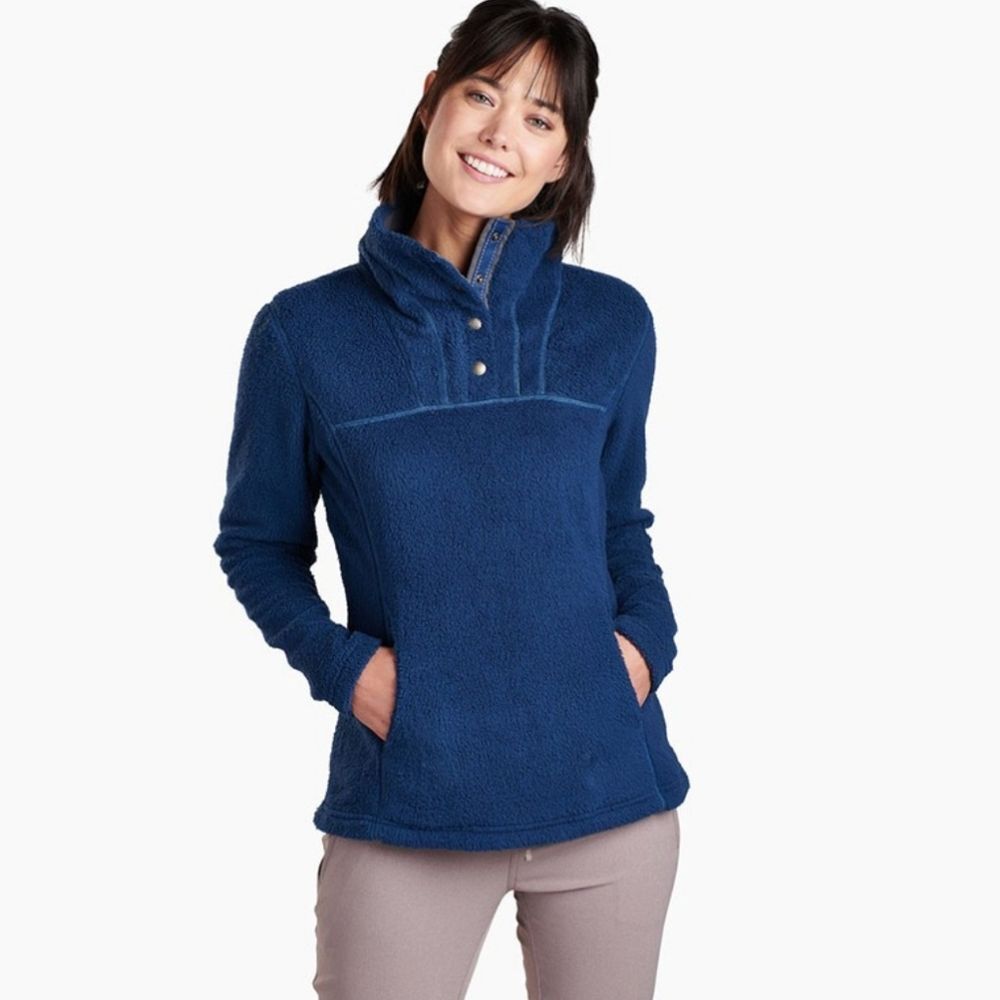 KUHL Women's Avalon Snap Fleece Blue Small